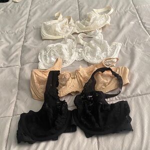 Wacoal Lace Underwire Bras - White, Champagne, Black